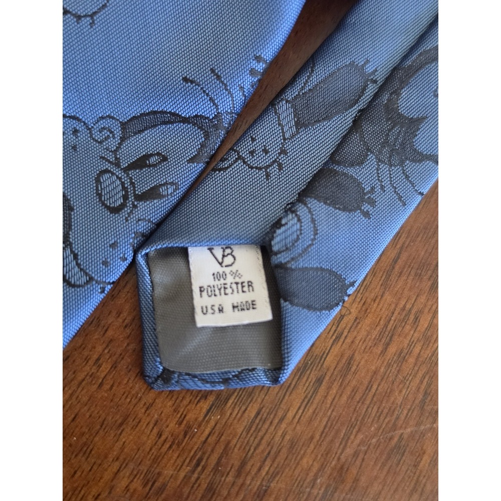 Balancine Men's Blue Polyester Goofy Necktie Made in USA Disney - Picture 2 of 3